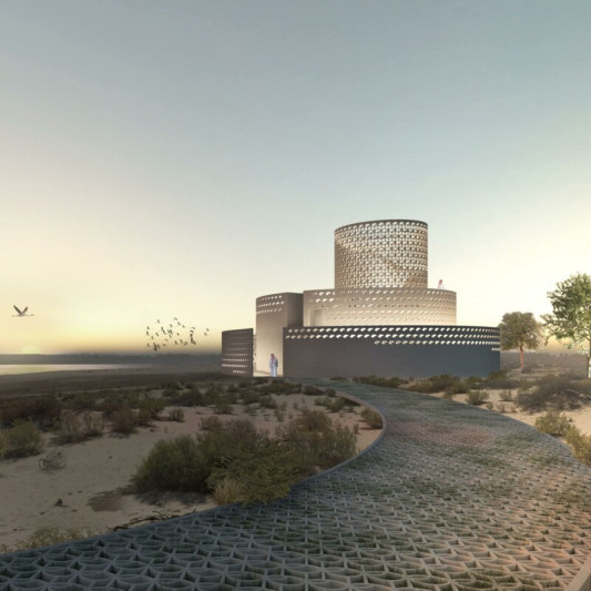 Sand Tower: Flamingo Observation Tower Competition