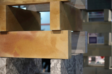 Clerkenwell Design Week: Stone Tapestry: Beyond The Surface displayed on Clerkenwell Green