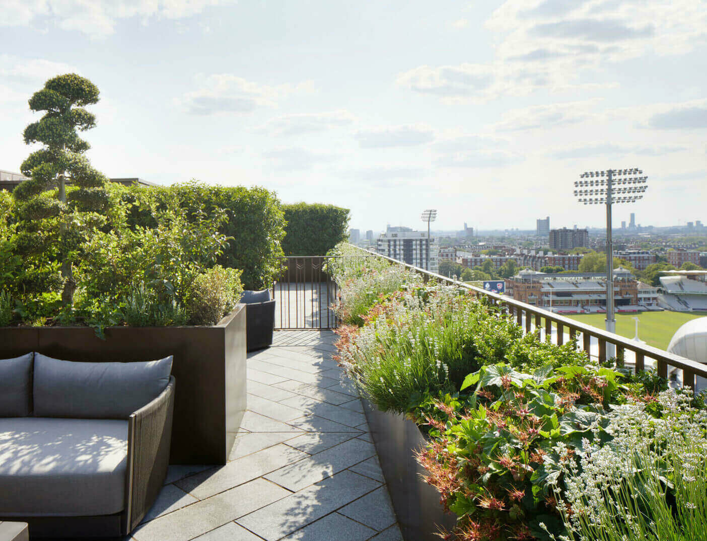 Overlooking Lord’s cricket ground