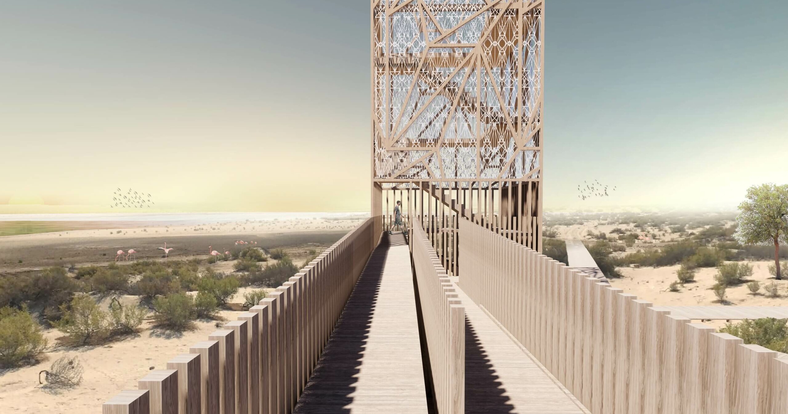 'Framingo': Flamingo Observation Tower Competition – Squire & Partners