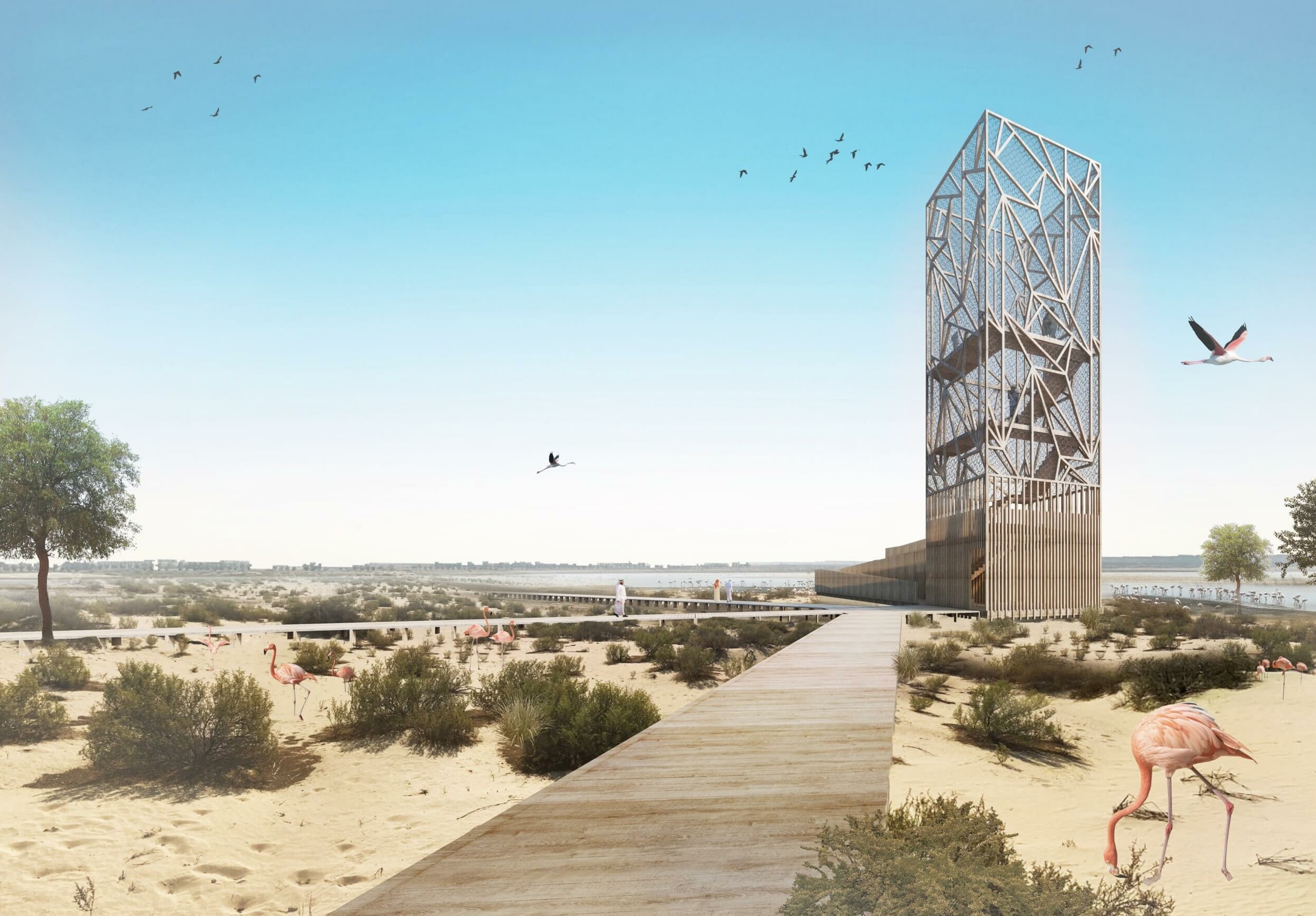 'Framingo': Flamingo Observation Tower Competition – Squire & Partners