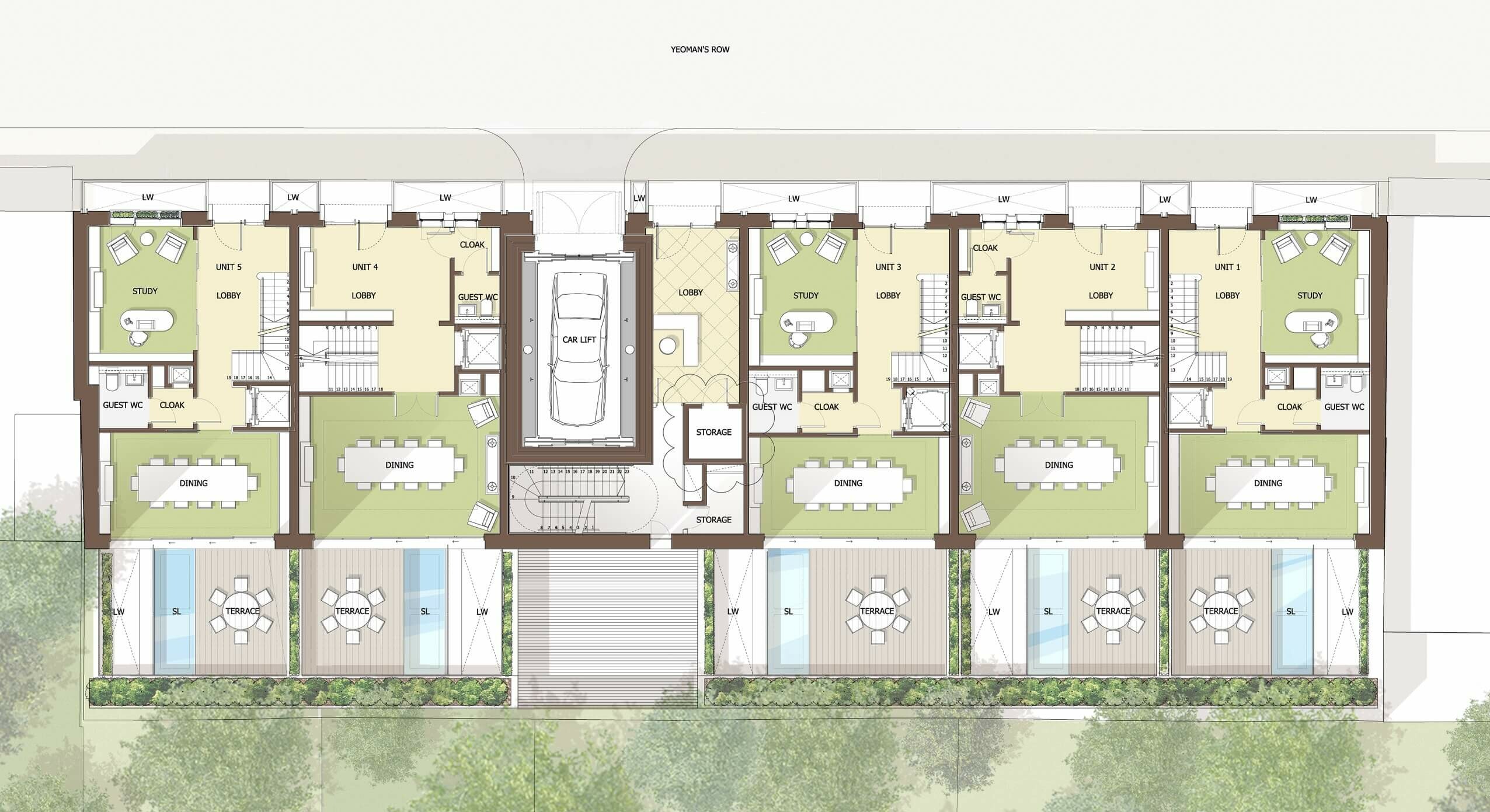 Knighton Place, Yeomans Row – Squire & Partners