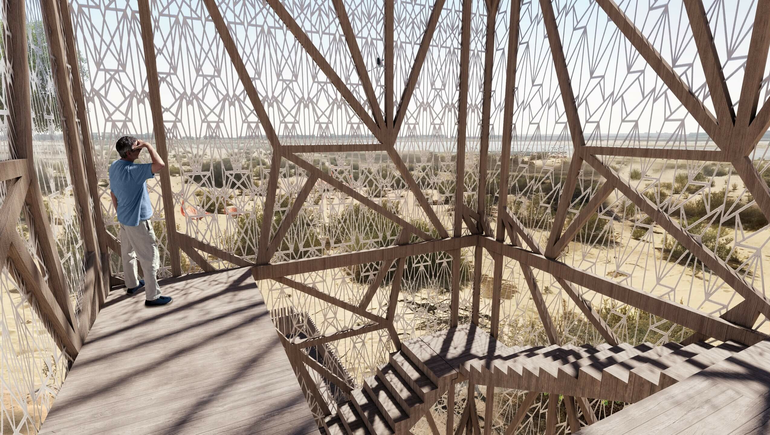 'Framingo': Flamingo Observation Tower Competition – Squire & Partners